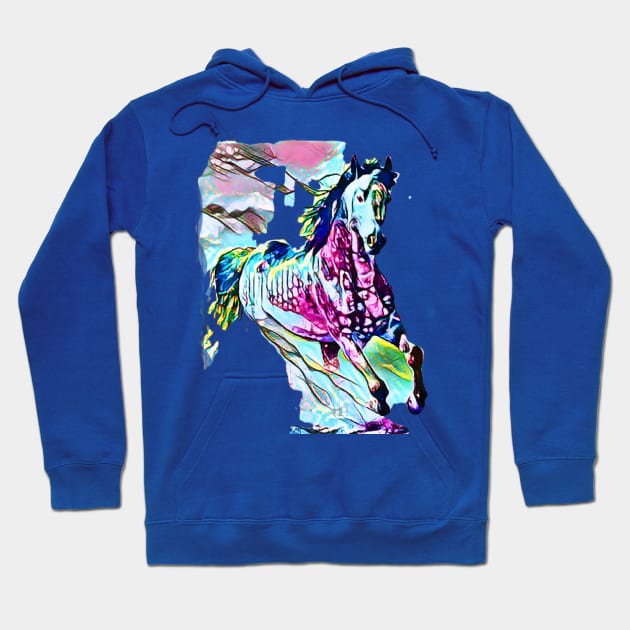 Galloping Paint Horse Hoodie by PersianFMts